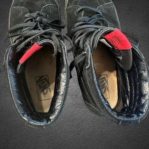 Vans Old Skool Hi Men’s size 9 shoe black skate sneakers 721454 - Picture 7 of 9